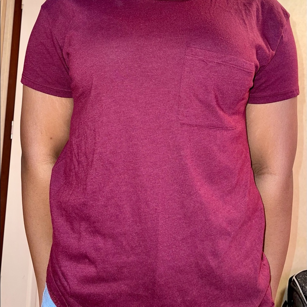 Burgundy T-shirt